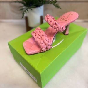 Sam Edelman Meghan braided heel color cactus pink 7.5